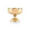 Brass Lotus Diya for Puja Set of 4 - Lotus Flower Diya for Pooja Room , Temple , Mandir, Office, Oil Lamp Diya for Home Decoration