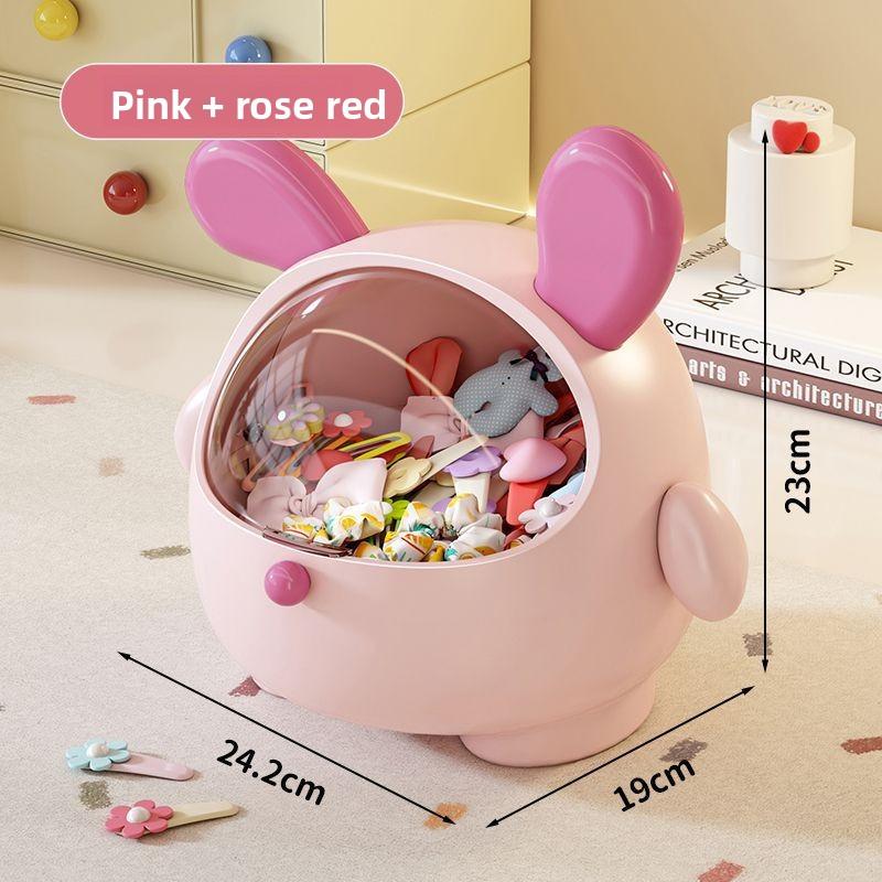 Desktop Storage Box Cartoon Large Capacity Creative Plastic Hairpin Jewelry Mini Premium Hair Accessories Storage Box