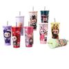 Cartoon Thermos Cup Stainless Steel Liner Coffee Cup High Value Large Capacity Portable Straw Water Cup