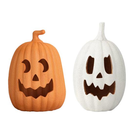 Artificial Pumpkin Ghost Ornament Cute Multipurpose Indoor Outdoor Halloween Autumn