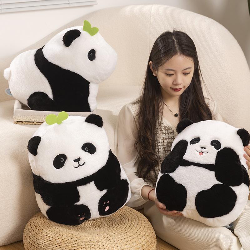 Panda Hua Hua Plush Toy Realistic Stuffed Panda Pillow For Kids And Adults