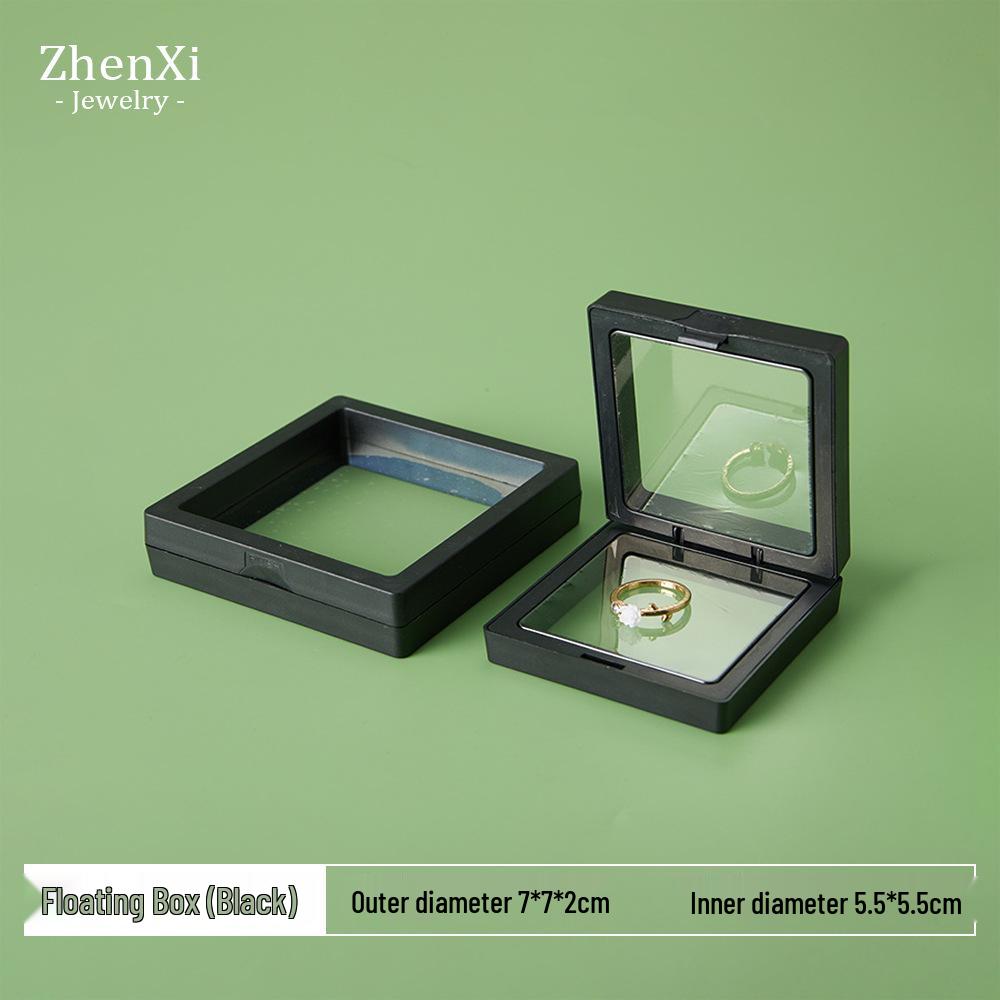 

Прозрачная ПЭ пленка Коробка для хранения ювелирных изделий - Защита от окисления Плавающая витрина для серег, брошей, ожерелий и колец