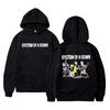 System of A Down Cartoon Hoodie Men's Women's Rock Alternative Metal Streetwear Male Fashion Vintage Oversized Pullover Hoodies