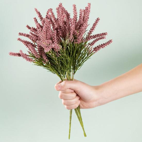 1 Branch Fake Flower Long Lifespan Minimalist Eco-friendly Pretty DIY Artistic Simulation Grass Home Decor