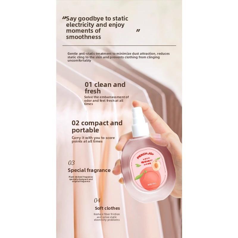 Spray Desodorizante para Ropa con Aroma a Fruta Pera, Melocotón y Uva, Fragancia Ligera y de Larga Duración para Hombres y Mujeres