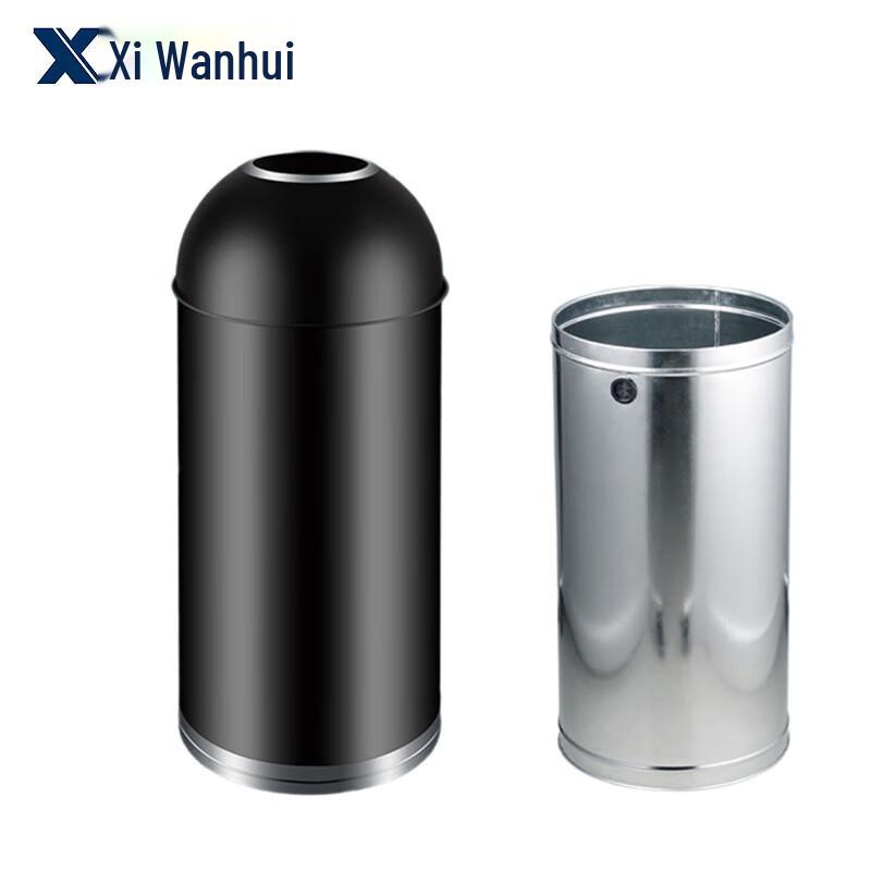 XWH Commercial Lidless Bullet Trash Can