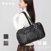 School Bag for High School Popular Boston Faux Large [jinghuiyue] Girls, Bag, Leather, Capacity, Lightweight, Unisex, Black, Brown, JJP0139-CO