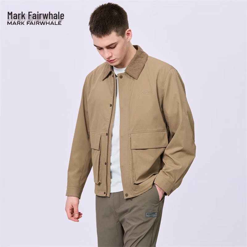 

Mark Fairwhale Men s Retro Embroidered Lapel Workwear Jacket 2XL