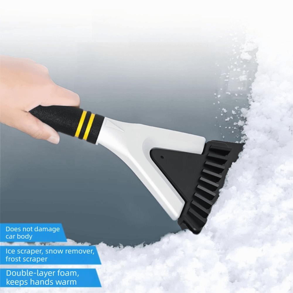 Ergonomic Handle Ice Scraper Comfortable Grip Car Snow Removal Tool Compact Snow Shovel Winter Use
