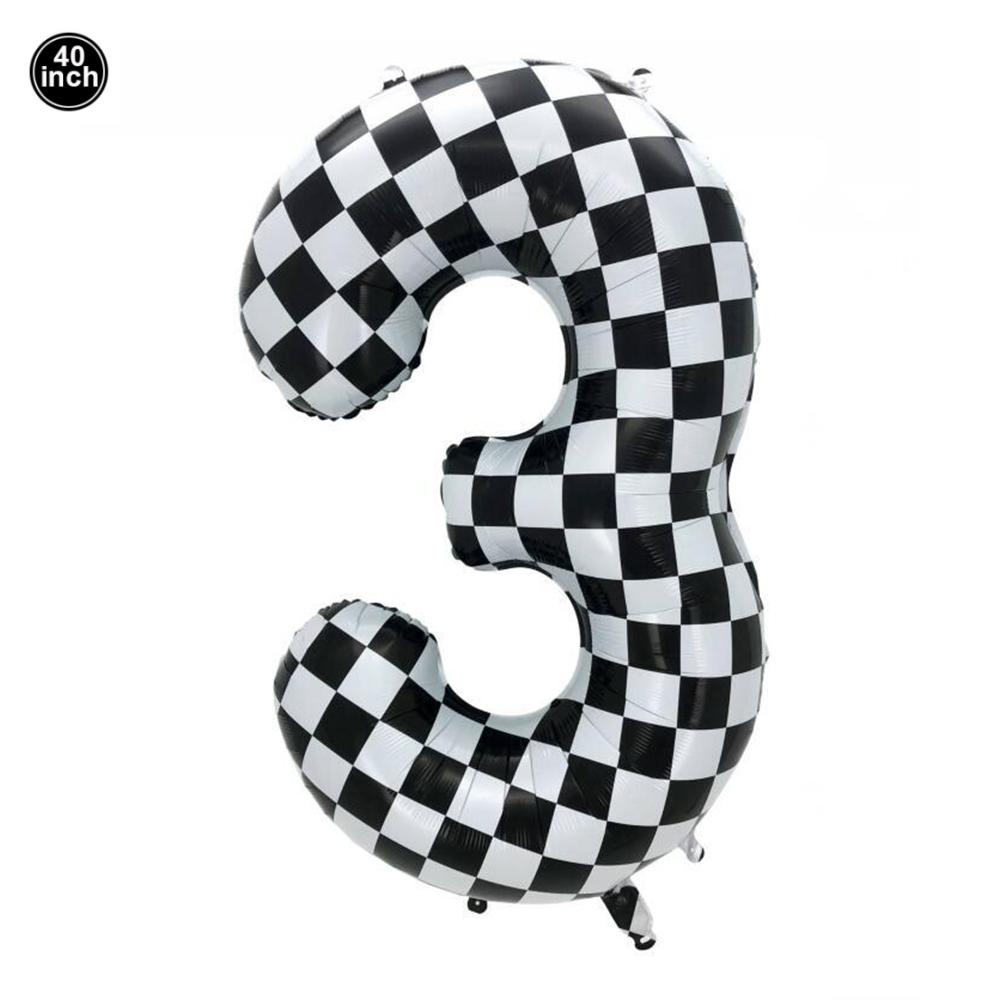 Black & White Checkered Flags Race Car Happy Birthday Banner Tablecloth Kids Boys Racing Car Birthday Party Decorations Supplies