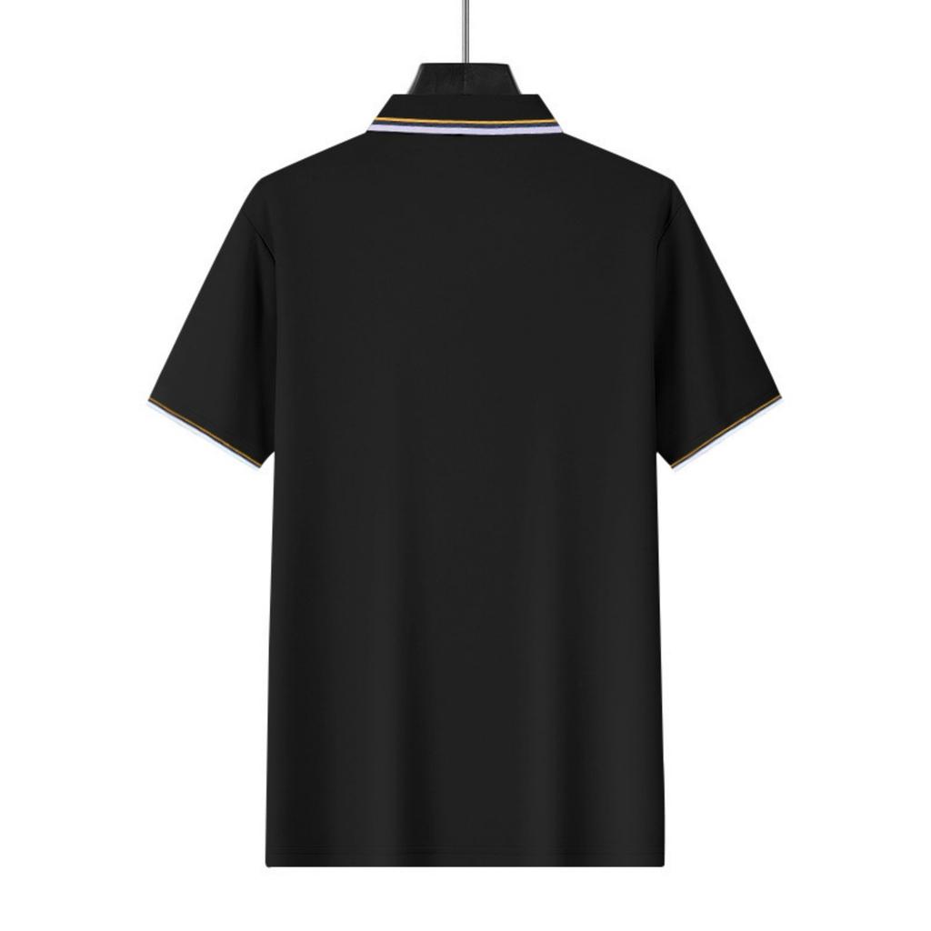 Men's American Net Lapel Golf Short Sleeve T-shirt Quick Drying  Shirt