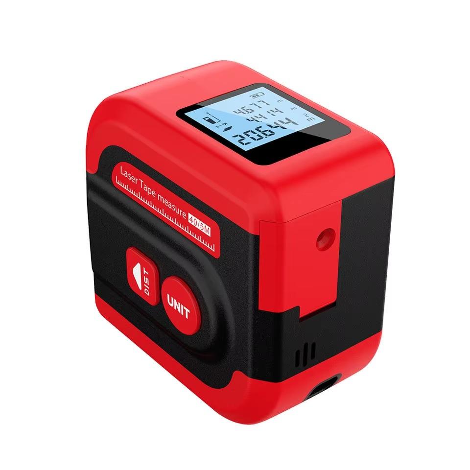 Spot 2 in 1 5m Range LCD Digital Infrared Laser Distance Tape Ruler NF-2240