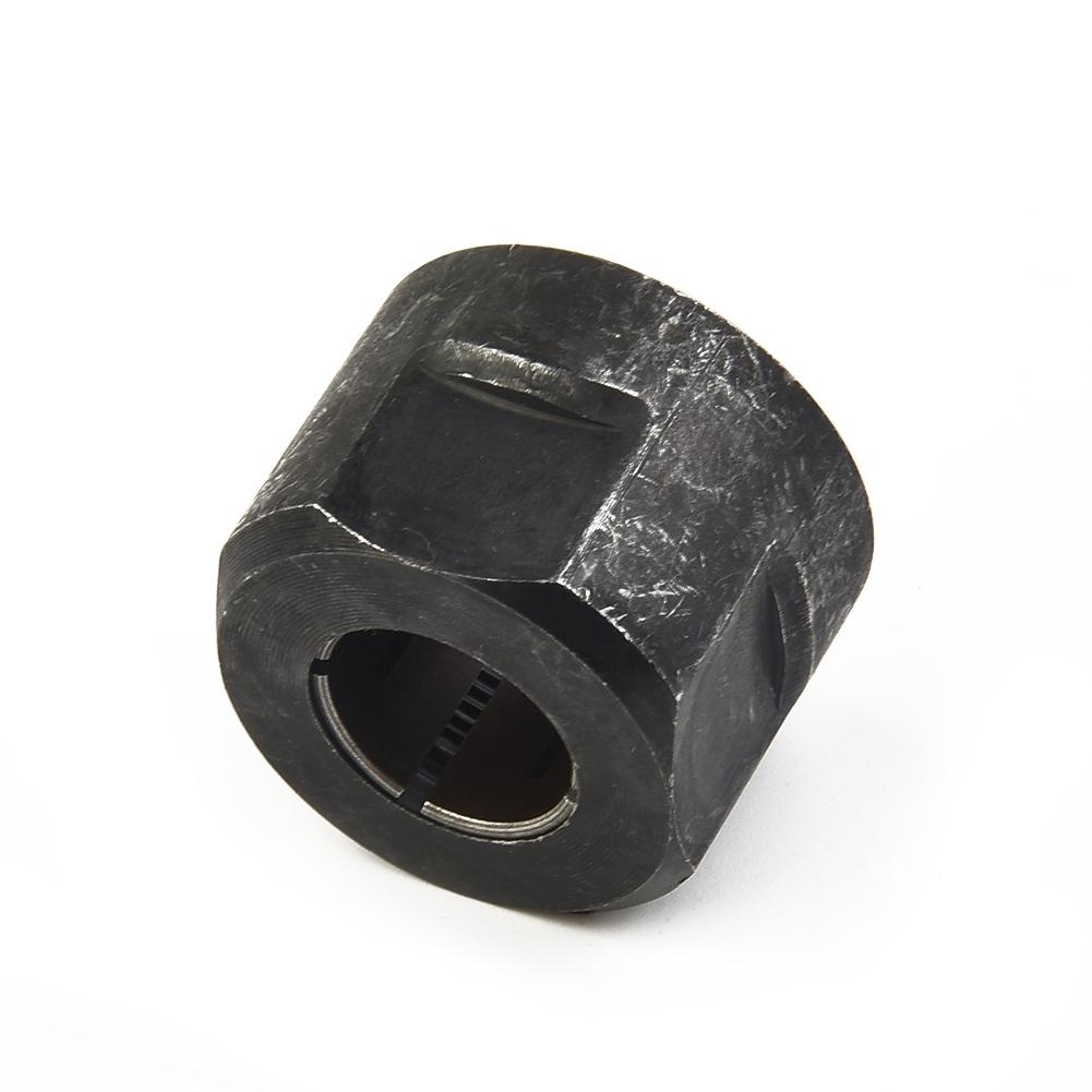 1 st Spännhylsmutter 13MM Metall 1/2" Sänksågdelar 22,5*27mm Svart Ny