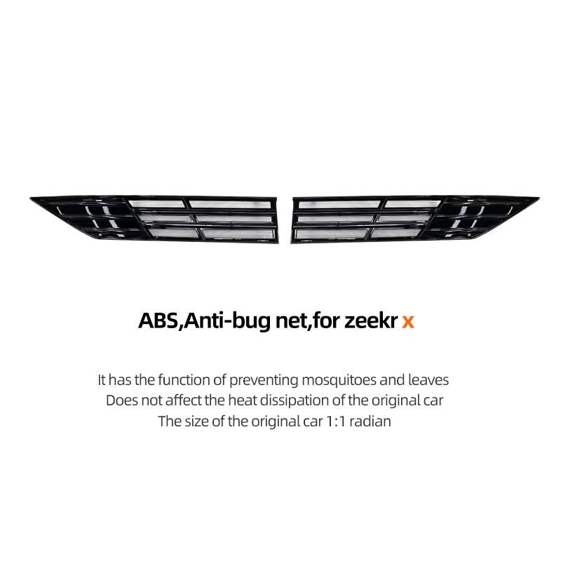 For ZEEKR X 2023-2026 Car Grille Insect Net Special Front Grille Modification Protective Cover Water Tank Anti Insect Guard