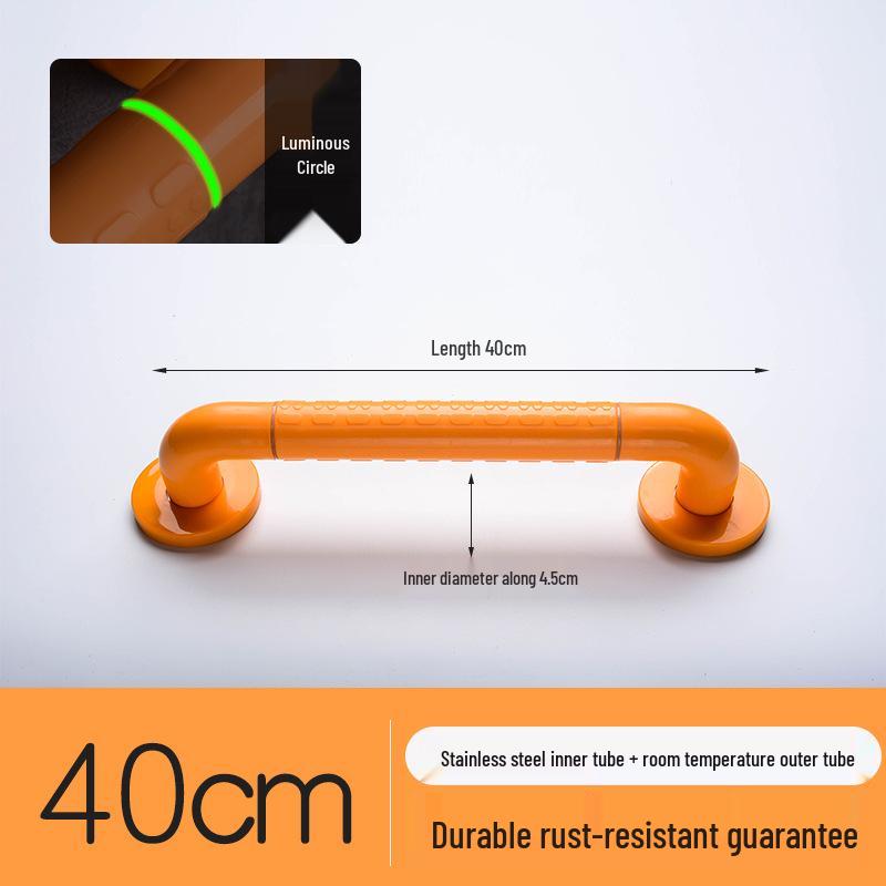 Stainless Steel Non-Slip Grab Bar for Barrier-Free Bathrooms, Ideal for Elderly and Disabled.