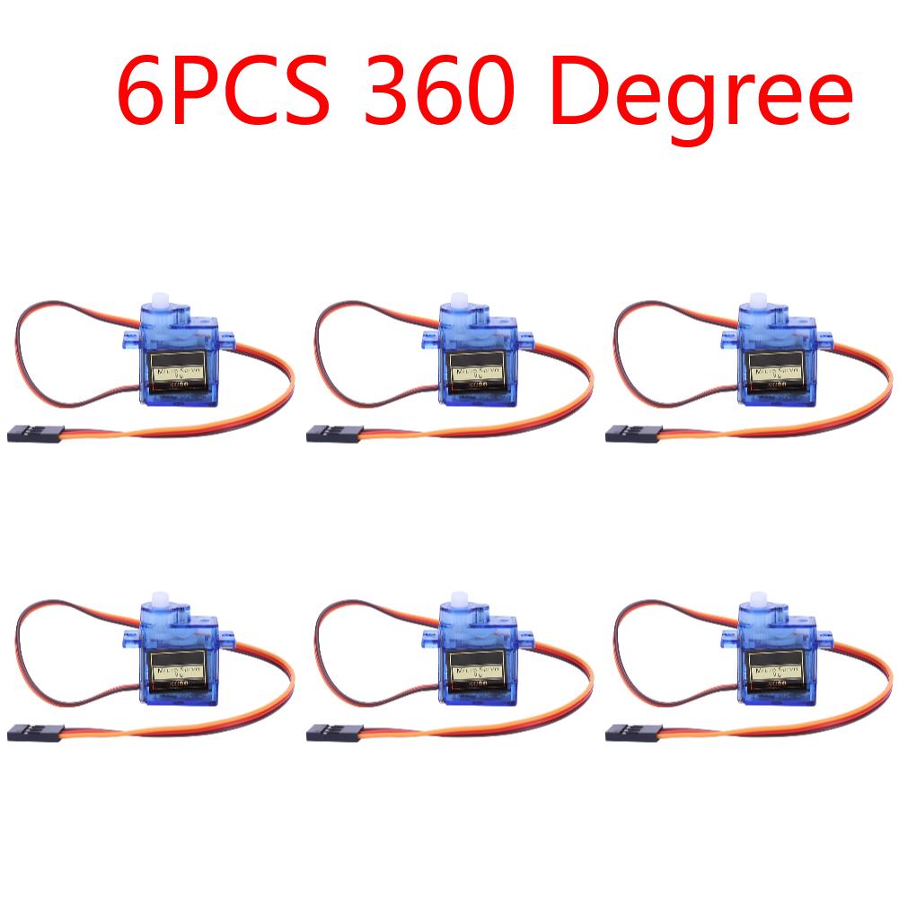 SG90 9G Micro Servo Motor Digital de Asa Fixa Micro Engrenagem Servo Motor 180/360 Graus para RC Helicóptero Aeronave Avião