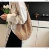 Hollow Out Single Shoulder Knitted Beach Bag Women's Colorful Large Capacity Tote for Seaside Holiday Pool Parties