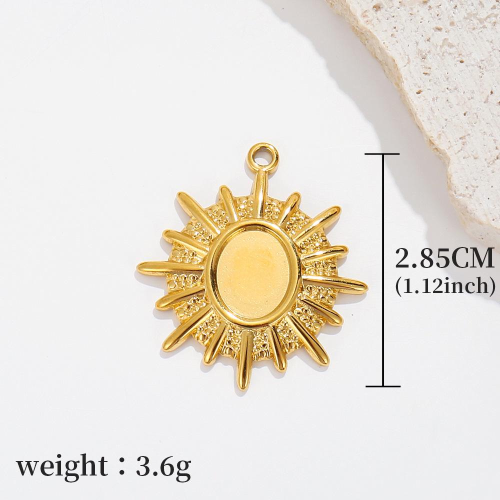 Golden Marine Life Charms: Stainless Steel Shell and Starfish Necklace and Bracelet Pendants