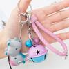 LED Light Donkey Sounding Key Ring Cute Car Pendant Fidget Toy Fingertip Clicker  Car Key Chain