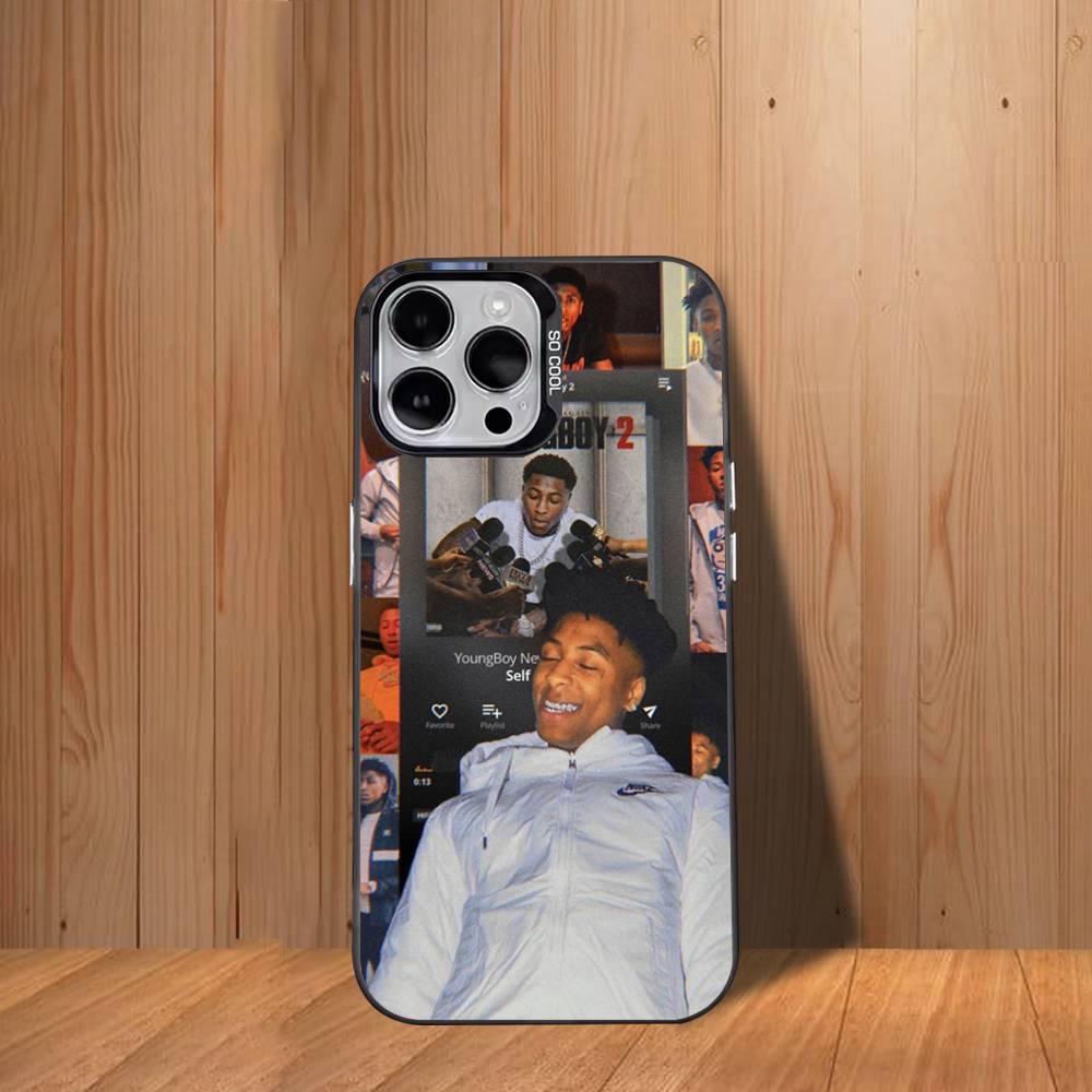 W-WASW COOL Y-YoungBoyS Phone Case For iPhone 12,16,11,14,13,17,15,E,Max,Plus,Air,Pro,Mini Black Shockproof Cover