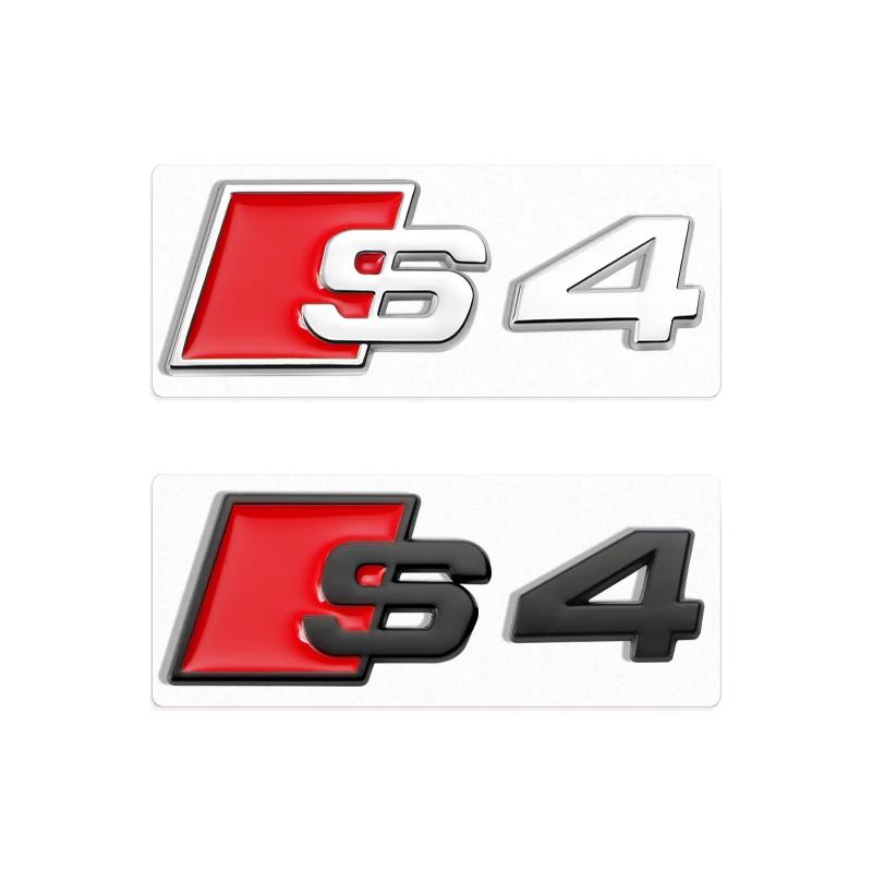 Car Body Rear Trunk Metal Badge S3 S4 S5 S6 S7 S8 Emblem Sticker Decor Accessories for Q1 A4 B8 B6 B9 B7 A3 8P 8V 8L A6 C7 C6 ER3 X1s16