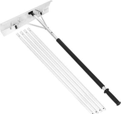 AKOZLIN Schnee Dach Schnee Schnee Schneeräumung 5 Aluminium Verstellbare Länge von bis Schneeräumwerkzeug mit Rädern Schaufel, Schaufel, Pflug, Werkzeug, Leichtgewicht,