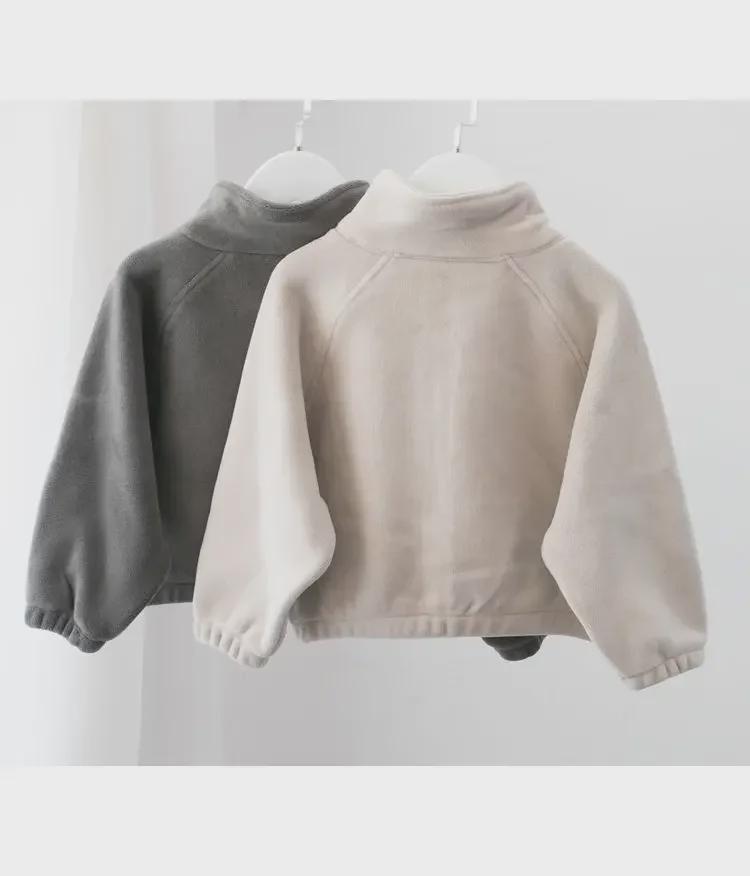 Verdickte Samtpulloverjacke für Kinder – Neuer Frühlings- und Herbststil
