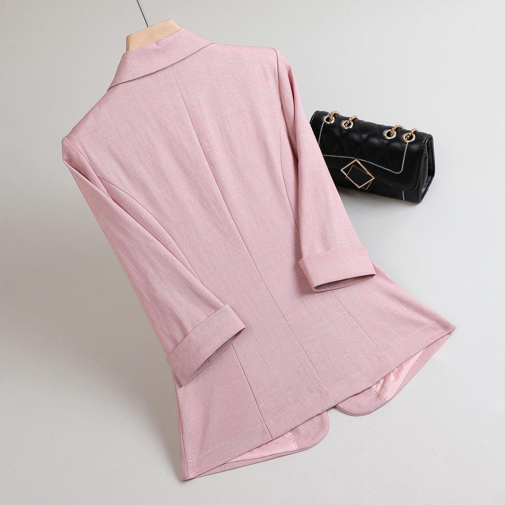 2026 Spring/Summer Women's Mid-Sleeve Blazer - Slim Fit, Professional Formal Workwear