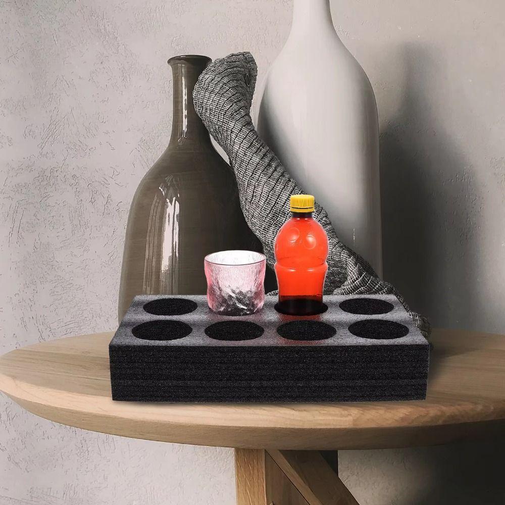 Disposable Cup Carrier Holder Thickness 7cm Porous Drink Tray Shock-absorbing Large Capacity Takeout Coffee Trays