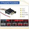 47/60" Truck Tailgate Light Bar 108 LED Single Row Light Strip with Red Running Brake Lights Turn Signal White Reverse Light