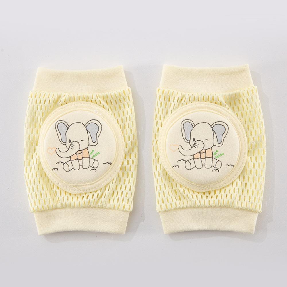 2 pcs Cartoon Pattern Baby Knee Pads Thin Baby Knee Protector Toddler Crawling Protective Gear
