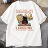 Funny Cat T Shirt for Men Women That's What I Do I Read Books I Sew and I Know Things Cat T-shirts Summer Cotton Vintage Tops