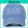 Dad Mom Embroidered Baseball Cap With Cotton Material For Summer Casual Style