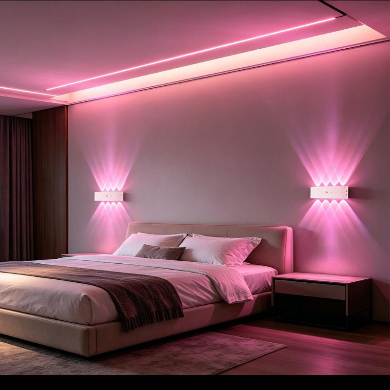 1Pc Charging Induction Wall Lamp Magnetic Suction Lamp Wireless Wall Lamp No Wiring No Punching Bedside Bedroom Night Light Room Induction