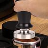 51mm Flacher Boden Edelstahl Feder Kaffee Tamper Pulver Stampfwerkzeug für Zuhause Kaffeehaus