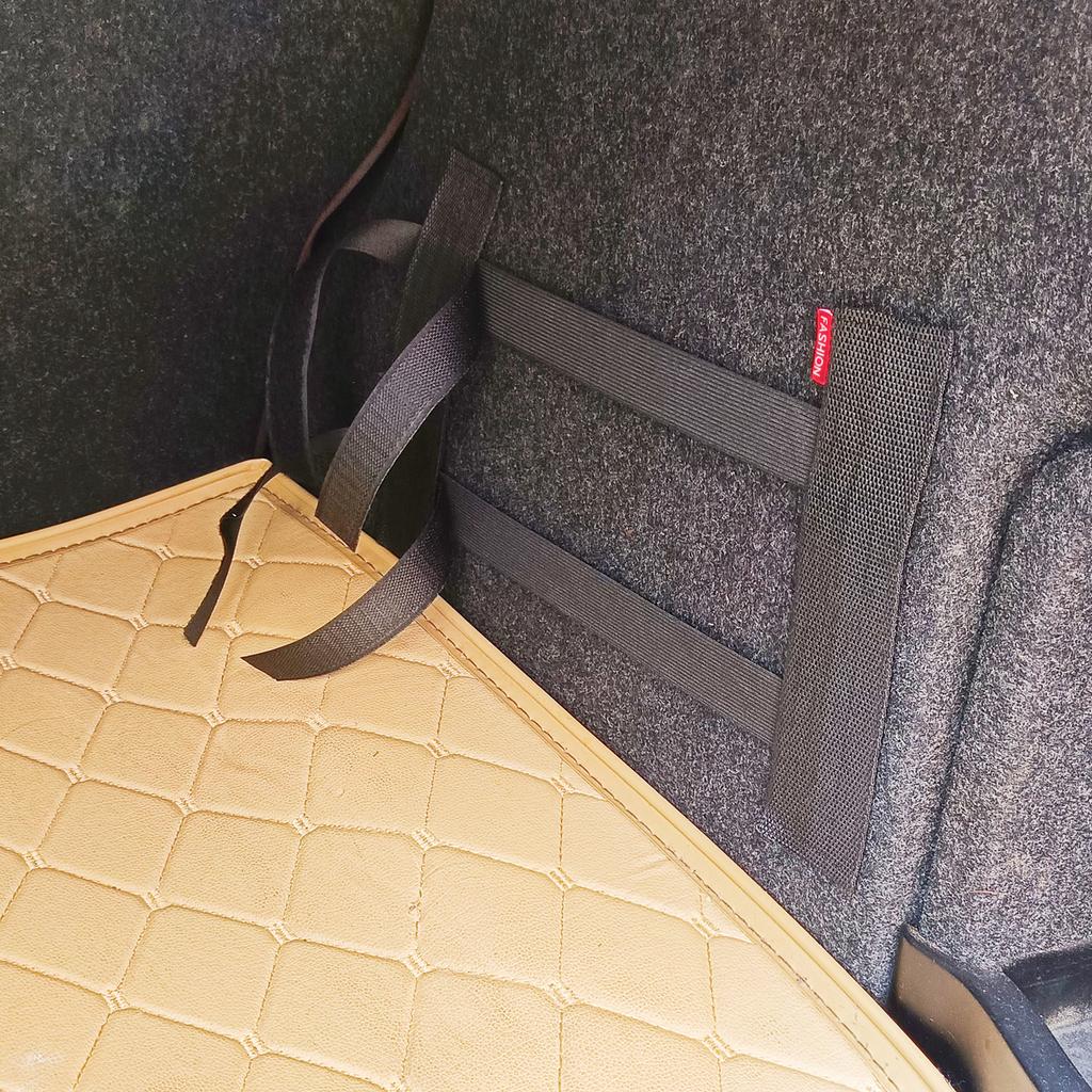 Car Trunk Extinguisher Elastic Storage Bag Fixed Strap Tapes Organizer Adjustable for Auto Interior Back Fixing Bag