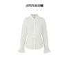 JOY SPEAKER Women's Elegant Solid Long-Sleeve Shirt