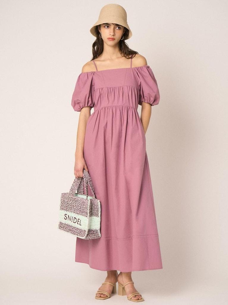 Puff Sleeve Dress [Snidel] Off-the-shoulder