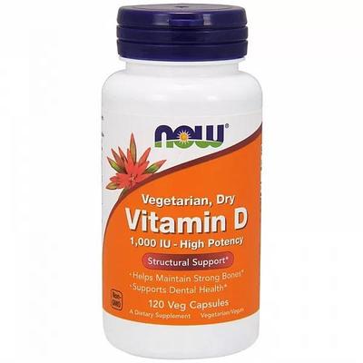 Vegetarian Dry Vitamin D, 1,000 IU, 120 Veg Capsules
