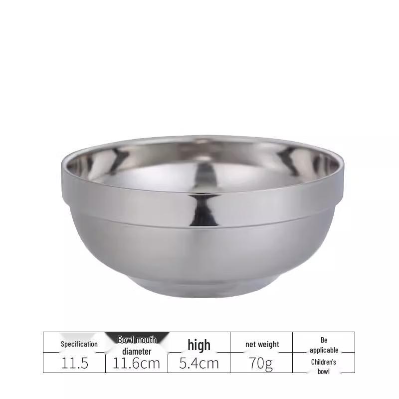 YunDuo 304 Stainless Steel Round Children s Bowl