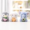 Chaveiro de Pelúcia de Elefante Para Meninas Decoração de Animal Fofa Presente