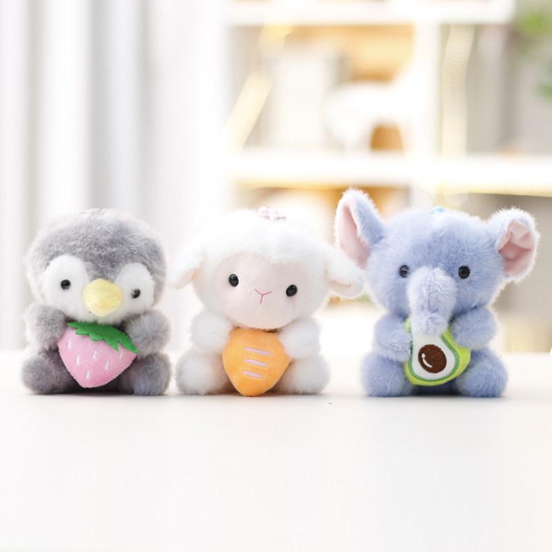Chaveiro de Pelúcia de Elefante Para Meninas Decoração de Animal Fofa Presente