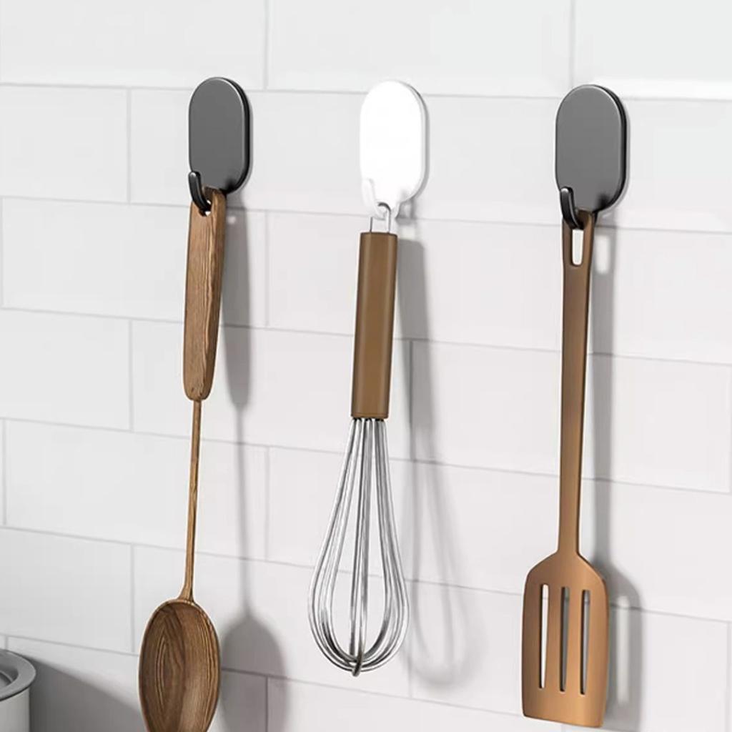 Hook Strong Adhesive No Punching Kitchen Bathroom Door Stickers Wall Sticky Hook Load Bearing Stainless Steel Hook