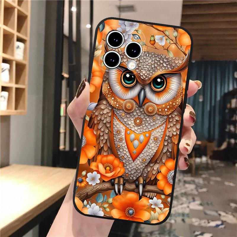 Fantasie Eule Telefon Fall Für iPhone Samsung Galaxy Redmi Xiaomi Oppo OnePlus Hinweis SA 7 8 9 10 11 12 13 14 20 21 22 23 53 54 Pro Max Plus Ultra TPU Weich