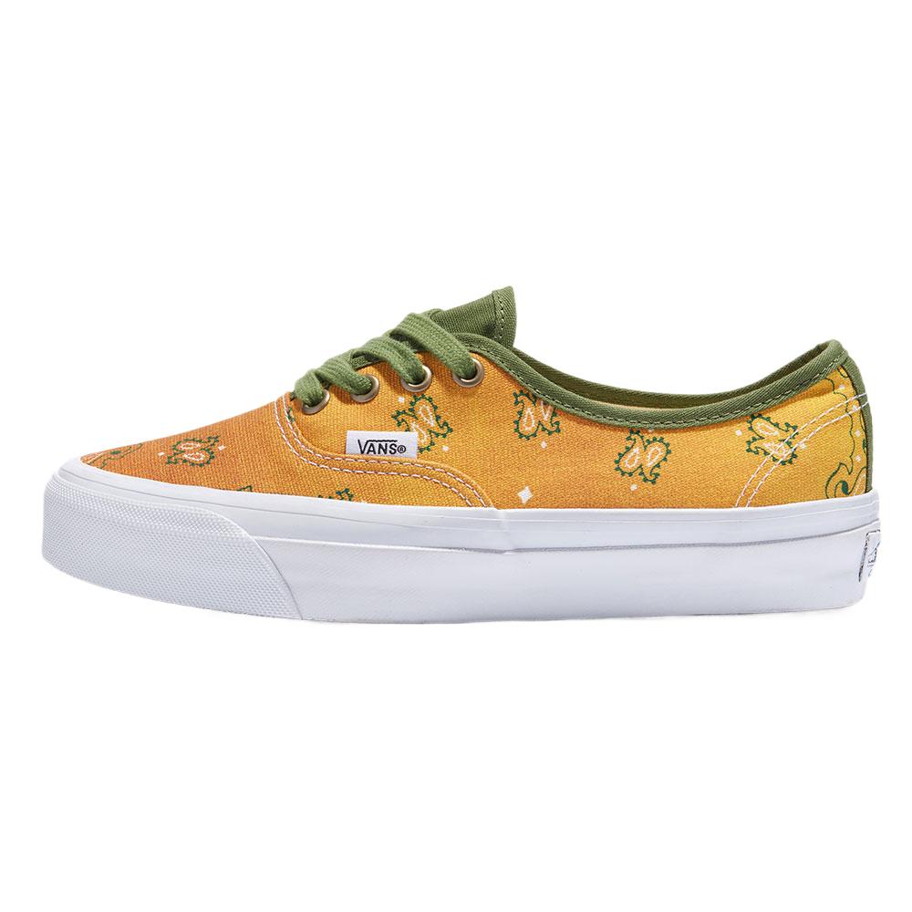 Vans Authentic 44 Round Head Comfortable Versatile Low Top Skate Shoes Women Sneakers Yellow VN000D5KESC1