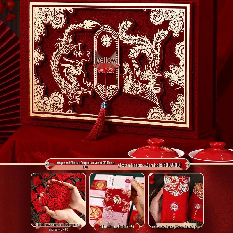 Luxury Betrothal Gift Box: Elegant Engagement & Wedding Decoration for Bride Price Cash
