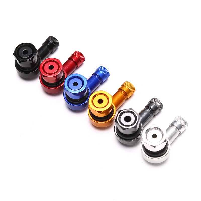 1pc Aluminum Alloy Valve Motorcycle Rim 90 Degree Angle Motorcycle Wheel Tire Tubeless Valve Stems For Rim Wheel Parts