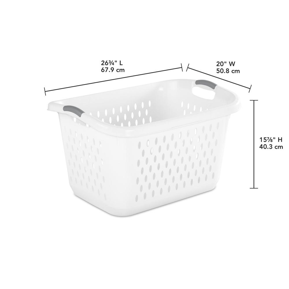 

Jumbo Plastic Laundry Basket with Ventilation Holes Comfortable Carrying Handles Efficient Loading Ideal Home Dorm Room Storage United States