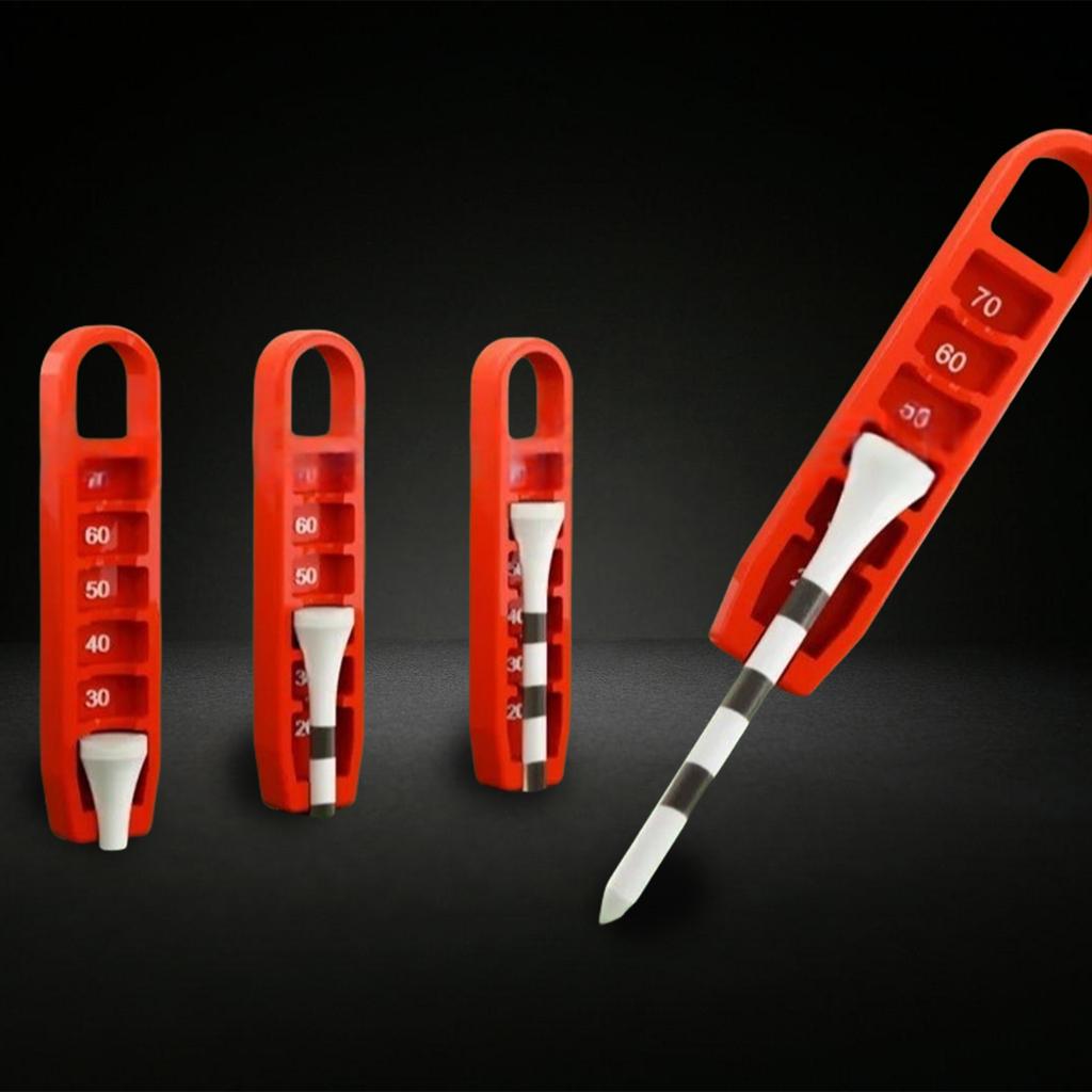 Golf Tee Height Gauge Elevator Portable Adjuster Precise Placement 20-70mm Measurement Tool for Consistent Swings