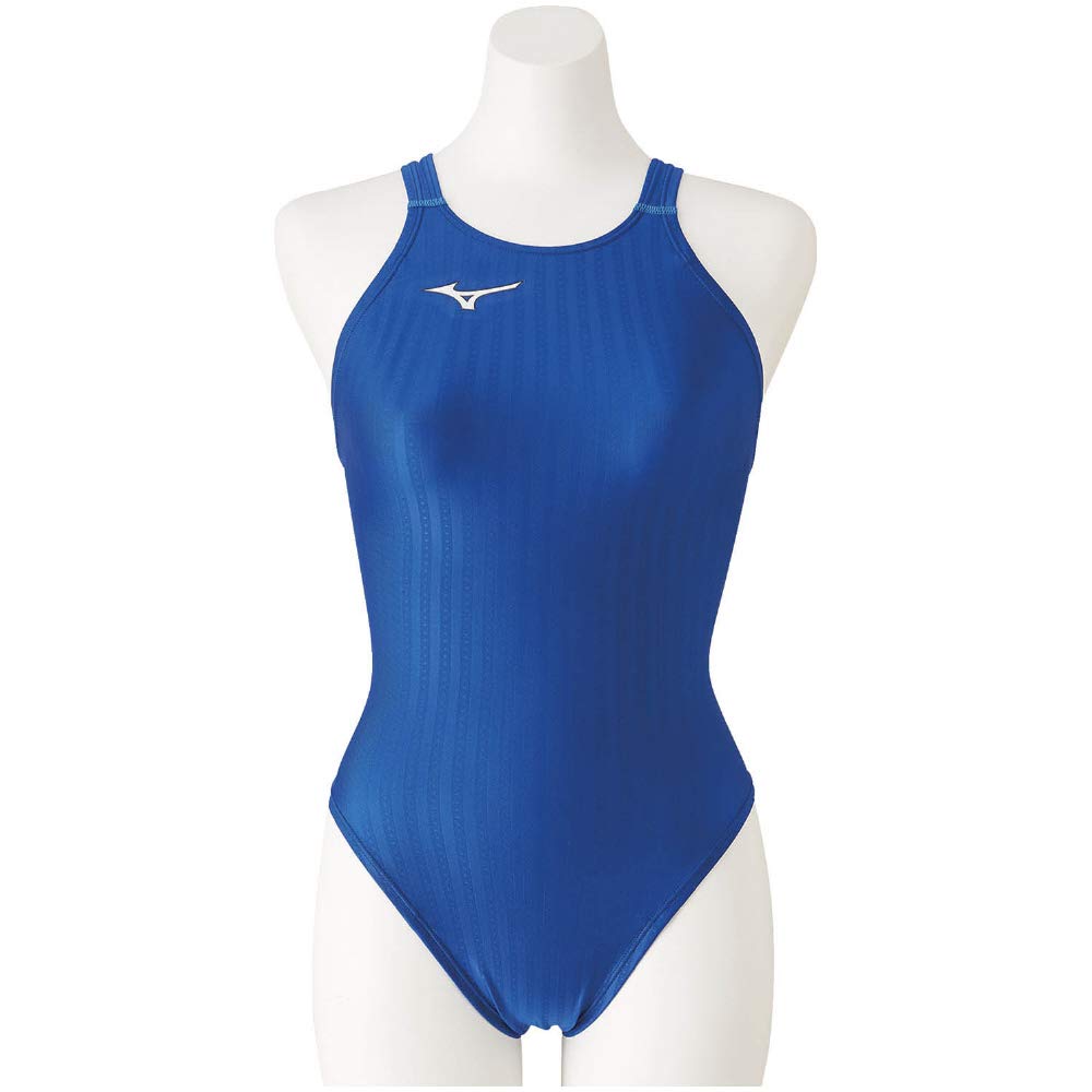 MIZUNO Stream Ace Racing Swimsuit Open FINA Swimming Approved Women's High-Cut (Lace Back) N2MA0222, Color Blue, Size M, (International Federation)